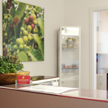 Freundlicher Empfang Zahnwohlpraxis Wollgramm